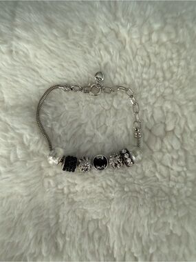 Black & Silver Charm Bracelet